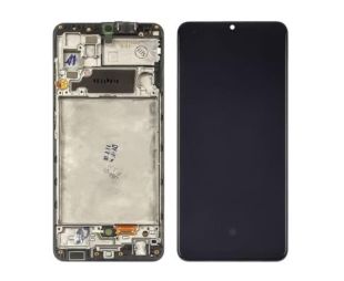 LCD Samsung A32/A325 (2021) з чорним тачскрином + корпусна рамка 6,36` OLED (M)