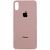 Заднее стекло корпуса iPhone XS (big hole) Rose/Gold (Х) 8000824G