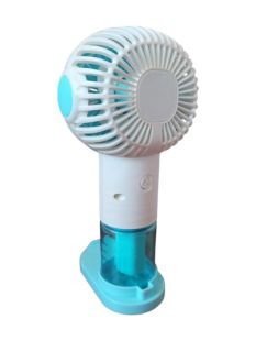 Вентилятор ручной SPRAY FAN LY-5088 (увлажнитель, подставка для телефона, 3 режима, Type-C) Blue