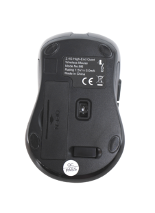 Мышь беспроводная 4you M6 black (Тихая, 2.4Ггц, 6кн, 800-1600DPI, 12мес гарантия) 