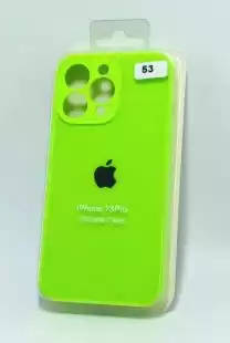 Чохол iPhone 13Pro Silicon Case original FULL Camera №53 neon green (4you)