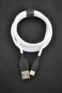 Usb-cable Type-C 4you Dnister white ( 3A, Silicon Perfect ) 