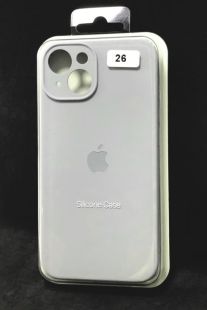 Чехол iPhone 15Plus Silicon Case original FULL Camera №26 ash (4you)