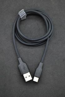 Usb-cable Type-C 4you Dnister black (3A, Silicon Perfect) - Новая упаковка!