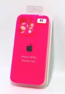 Чохол iPhone 15Pro Silicon Case original FULL Camera №52 ultra pink (4you)