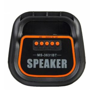 Портативна колонка MS-3631BT (USB+SD+Bluetooth+FM+LED) Black