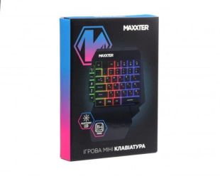 Клавіатура провідна ігрова Maxxter KBG-OH-01B-UA Black