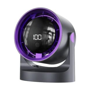 Вентилятор настільний DESKTOP HIGH-SSPEED FANBY-001Violet(АКБ,LED, індик/заряду,4 швидкості Type-C)