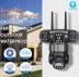 IP-камера уличная V-380 4G 3 линзы, поворотная 360°, видеонаблюдение, звук и ночное видение Black