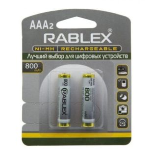 АКБ Rablex HR3 800mAh AAA (2 на блистере)