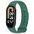 Ремешок на браслет фитнес Xiaomi mi band 8/9/10 Темно-зеленый