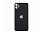 Заднє скло корпусу iPhone 11 чорна Big hole (M)