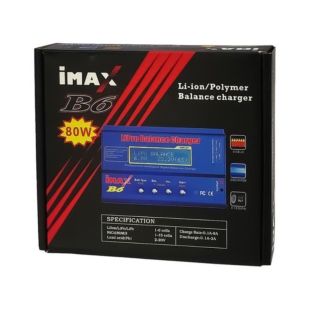 Зарядное устройство сетевое iMAX B6 з балансиром, для акумуляторів Li-Ion, Li-Pol, Li-Fe, NiCd (М) 