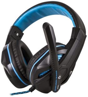 Наушники Gemix W-360 (микрофон, мониторы) Black/blue