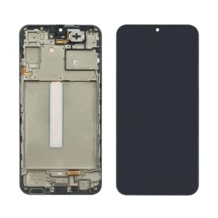 LCD Samsung A25 (5G) /A256 (2023) із чорним тачскрином + корпусна рамка GH82-33214A Original (M) 
