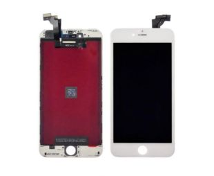 LCD iPhone 6+ с белым тачскрином + дисплейная рамка hc (M) 