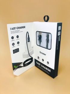 Usb-cable iPhone 5 4you Dnister black  (2.4A, Silicon Perfect) - Новая упаковка!