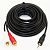 Кабель 3.5mm тато / 2RCA тато 10m чорний