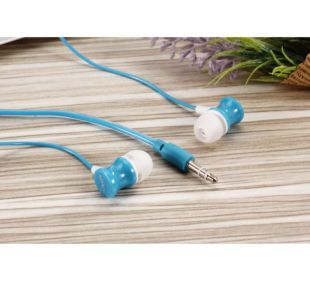 Наушники 3.5mm Sertec ST-205 Blue (силиконовый шнур)