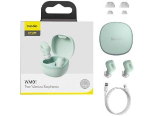 Bluetooth-гарнитура Baseus Encok True Wireless Earphones WM01 NGTW240006 Mint