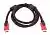 Кабель HDMI (тато-тато) 5м чорно-червона оплетка (подвійний феррит) v1.4