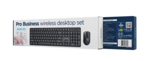 Беспроводной комплект Gembird KBS-WMS-01-CYRL (USB, мультимедийный) Black