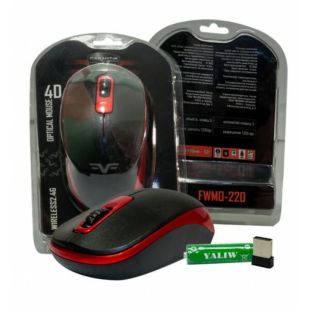 Мышь беспроводная Frime FWMO-220BR (1200dpi) Black/red