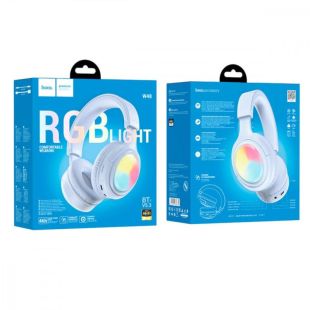 Bluetooth-гарнитура HOCO W48 (Bluetooth 5.3,LED) (Мониторы) Blue
