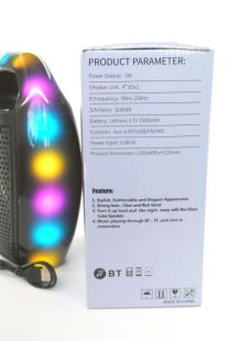 Портативная колонка ESS-109B (USB+SD+Bluetooth+FM+дисплей+адаптер от сети+1-динамик) Black