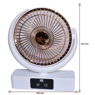 Вентилятор настольный Desktop loop Fan F23 (LED,5 режимов,180°,Type-C) Gold