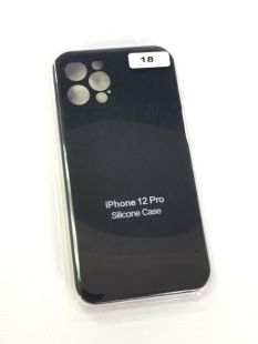Чохол iPhone 12Pro Silicon Case original FULL Camera №18 Black (4you) (NO LOGO) "Акційна ціна"