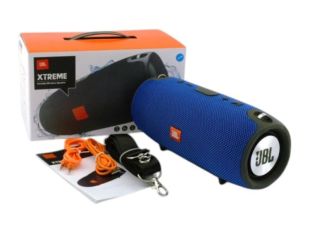 Портативна колонка JBL XTREME 13 (22 * 8 * 9) (Bluetooth, USB, FM, 2 дин, ремінець, Soft touch) Blue