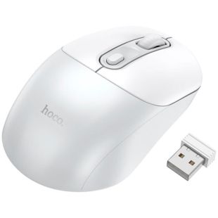Миша бездротова HOCO GM28 (блістер) White/grey