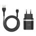 МЗП-USB HOCO C12Q Smart 3A 1 Usb + кабель Micro USB Black 