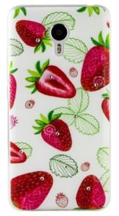 Чехол Xiaomi Redmi 2 Silicon Diamond Cocktail-series Strawberry "Акционная цена"