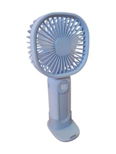 Вентилятор ручной HANDHELD FAN H137-12 (подставка для телефона, 3 режима, Type-C) Blue