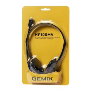 Гарнитура Gemix HP-100 MV (микрофон) (Мониторы) black