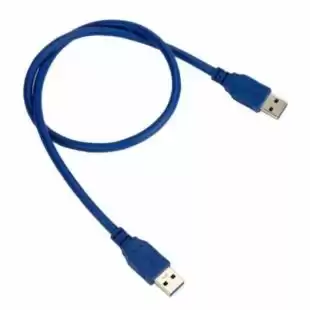 Кабель USB 3.0 тато/тато 0.6m синій