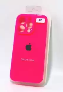Чохол iPhone 13Pro Silicon Case original FULL Camera № 52 ultra pink ( 4you )