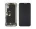 LCD iPhone XS із чорним тачскрином + дисплейна рамка (GX-OLED SOFT) (M) 