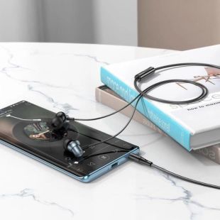 Гарнитура HOCO M110 (микрофон,круглый шнур) Grey