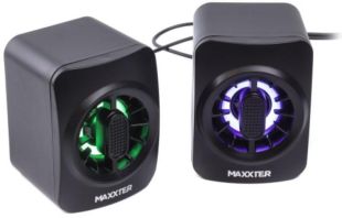 Акустика Maxxter CSP-U005RGB 2.0 (6 Bт) (підсвічування) Black