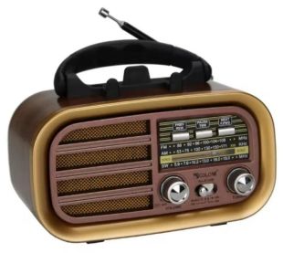 Радіоприймач Golon RX-BT638 (USB+SD) Rose Gold