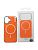 Чехол iPhone 17Pro Silicon Clear case with Magsafe Cosmic Orange