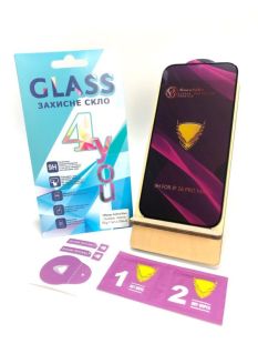 Защитное стекло iPhone 16ProMax / iPhone 17ProMax Golden Armor Big Curve Black 4you