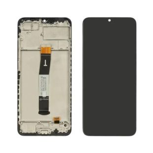 LCD Xiaomi Redmi 10C с черным тачскрином + корпусная рамка Service Pack (М)