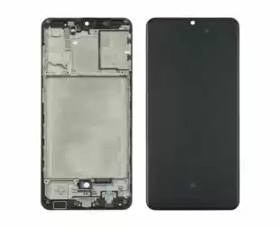 LCD Samsung A31/A315 (2020) із чорним тачскрином + рамка Original FULL SIZE (M)