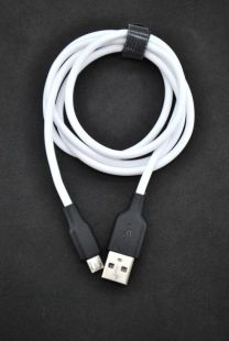 Usb-cable Micro USB 4you Dnister white (2.4A, Silicon Perfect) Новая упаковка! 