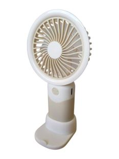 Вентилятор ручний MINI FAN SD-300 (підставка, 3 режими) Light beige