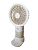 Вентилятор ручний MINI FAN SD-300 (підставка, 3 режими) Light beige